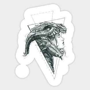 Dragon Warrior Sticker